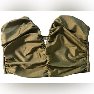 HER-SHE Nylon/Spandex Crop Top Size S